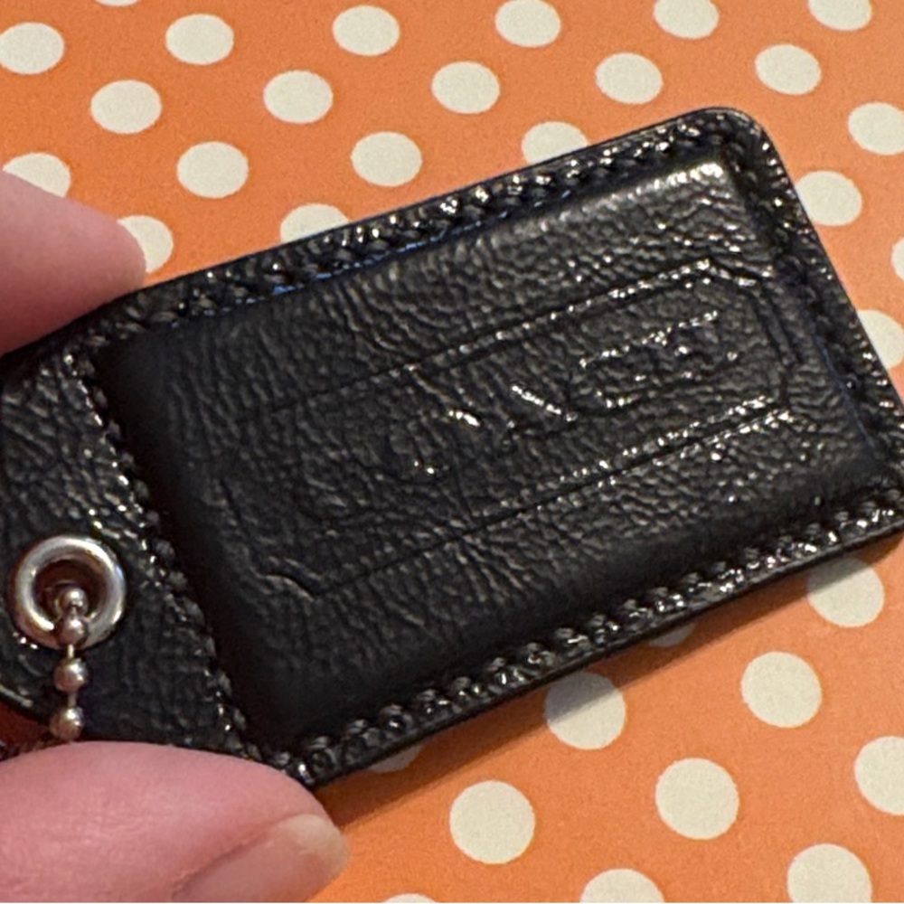 Coach Black Hang Tag